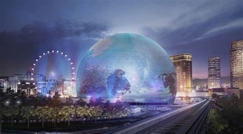 las vegas  building worlds largest led sphere  revive tourism