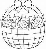 Easter Coloring Pages Basket Print sketch template