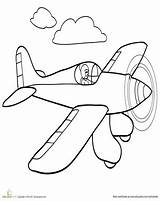 Coloring Pilot Stunt Airshow Vliegtuig Lezen sketch template