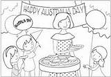 Australia Pages Coloring Kids Entitled Typical Celebrations Include Fresh Graphics Related Other sketch template