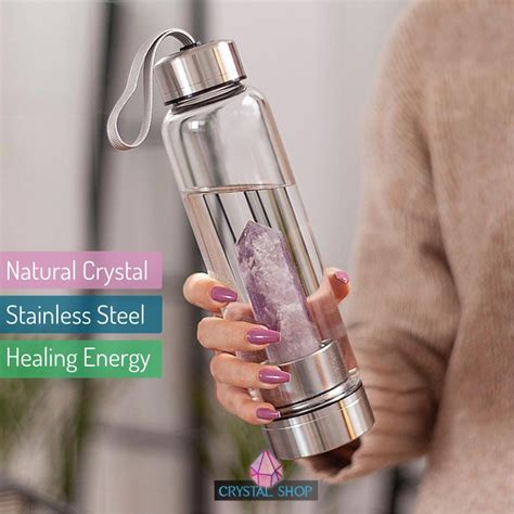 healing crystal water bottle crystal infused water