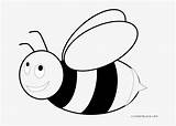 Bee Coloring Clipart Honey Bees Pngkey sketch template