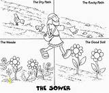 Sower Parable Divyajanani sketch template