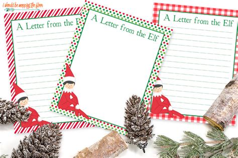 elf   shelf printable letter elf printables  elf