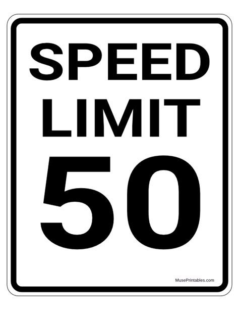 printable  mph speed limit sign