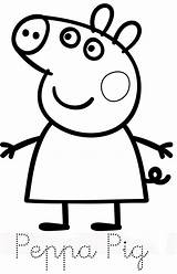 Pig Peppa Pepa Colouring George Impressionnant Coloriages Coloringsky Clipartmag Escolha sketch template