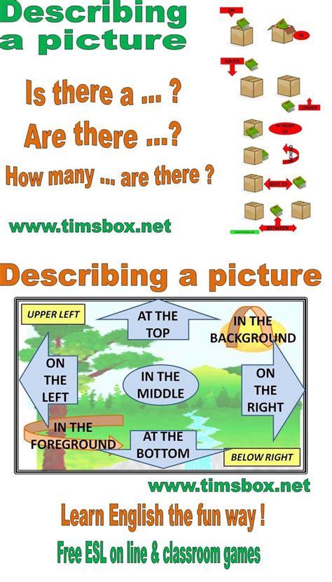 describing  picture vocabulary  esl spot  difference