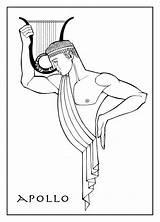 Mythology Stines Mitologia Gods Desenho Grega Apollon Deuses Grécia Antiga Goddesses sketch template