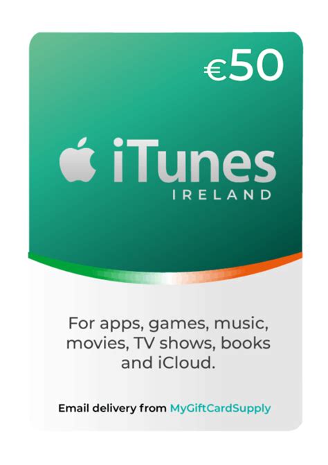buy ireland itunes gift cards  email delivery mygiftcardsupply
