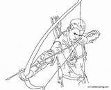 Hawkeye Coloring Pages Outline Printable Kids Adults sketch template