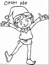 Elf Coloring Pages Girl Color Shelf Female Printable Getcolorings Print sketch template