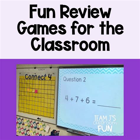 Fun Review Games For The Classroom Team J S Classroom Fun