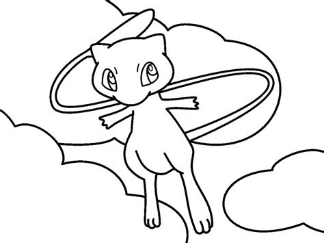 mew pokemon coloring page coloring pages
