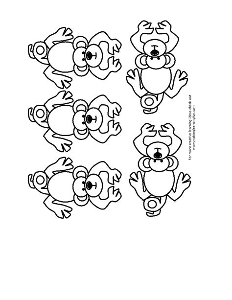monkeys templates coloring pages pinterest template