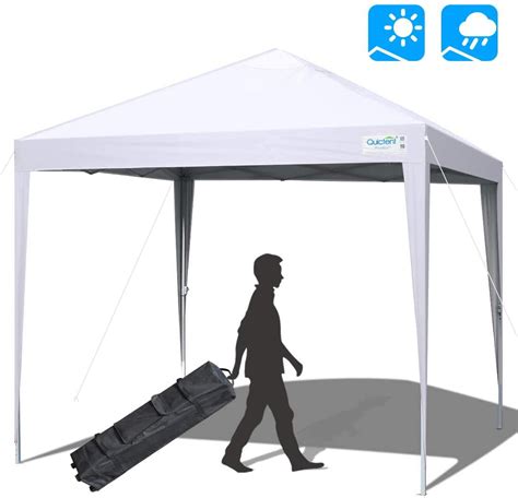 quictent privacy  ez pop  canopy tent waterproof  roller bag white walmartcom