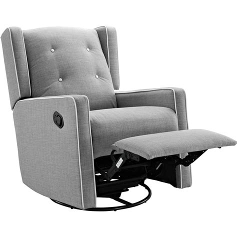 baby glider swivel rocking rocker chair gliding recliner gray nursery