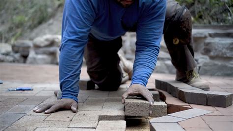 level sunken patio pavers