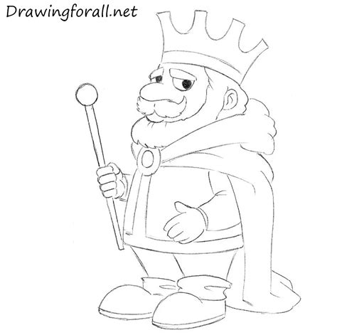 draw  cartoon king
