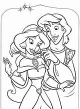 Aladdin Jasmine Aladin Walt Coloriages Beau Princesse Colorier Jecolorie Bestof Princesas Numéro Fantasticas Benjaminpech Malvorlagen sketch template