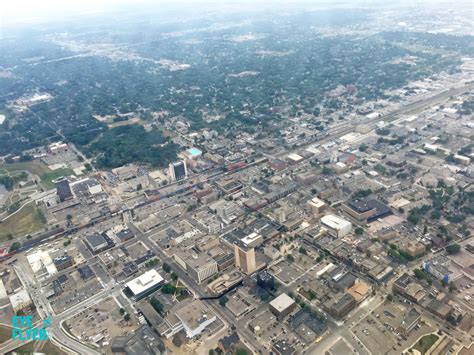 downtown fargo aerial view eye   flyer