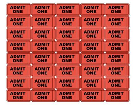 printable admit  ticket templates blank downloadable pdfs