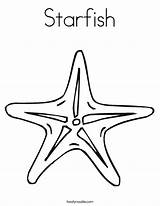 Starfish Coloring Template Print Pages Drawing Star Sea Noodle Fish Twisty Outline Twistynoodle Block Ll sketch template