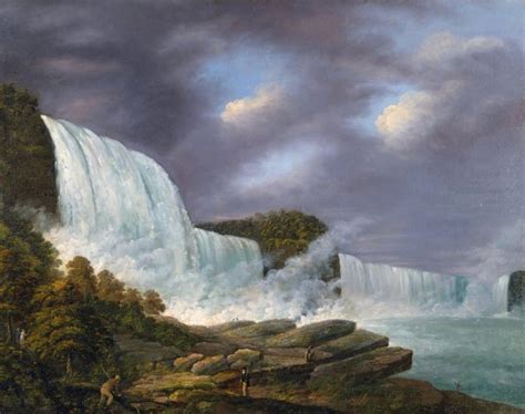 niagara falls  painting  louisa davis minot reproduction