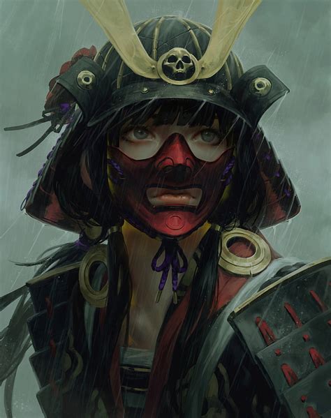 3840x2160px Free Download Hd Wallpaper Black Haired Female Samurai