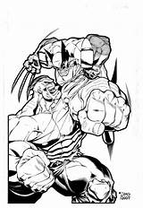 Hulk Pages Wolverine Vs Coloring Superman Clipartmag Drawing sketch template