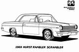 Coloring Mopar Scrambler 1969 Drawings 26kb sketch template