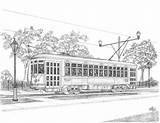 Orleans Pencil Drawing Drawings Street Car Lacour Keith sketch template