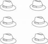 Hats Coloring Book Clip Clker Clipart Domain Public Rebecca Shared sketch template