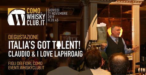 italias  talent claudio riva  love laphroaig clan como whisky club italia