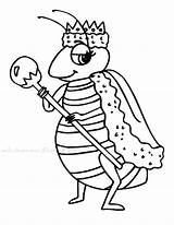 Bee Coloring Queen Pages Printable Bees Getcolorings High sketch template
