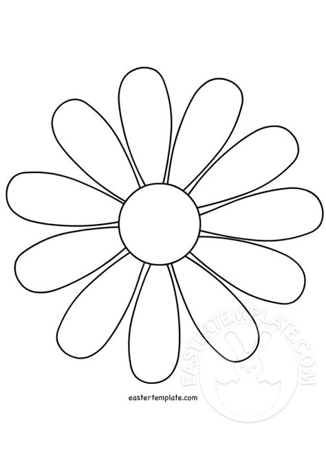 daisy flower template easter template