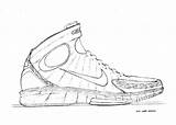 Basketball Nike Huarache Air Designs 2k4 Game Zoom Shoe Changed Coloring Pages Armour Under Designer Template Balance Shoes Sketch Choose sketch template