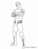Orton Randy Wrestler Luchador Ausmalen Hellokids Lucha sketch template