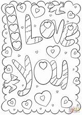 Colorare Tekeningen Valentijnsdag Leukvoorkids Maken Leuk Supercoloring Mom Teken Hoe Valentijn Cute sketch template