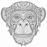 Coloring Pages Monkey Adults Adult Animals Printable Hard Colouring Print Kids Color Take Time Getcolorings Getdrawings Popular sketch template