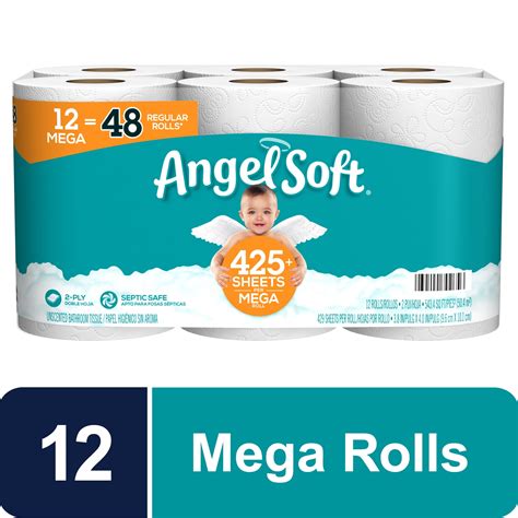 buy angel soft toilet paper  mega rolls  regular rolls  ply