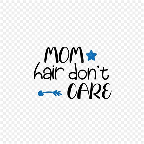 Svg Cartoon Black Mom S Hair Don T Care English Letters Hand Drawn