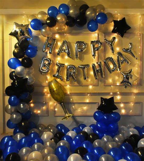 happy birthday balloons decoration kit pcs set  husband kids boys