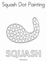 Squash Coloring Dot Painting Twistynoodle Noodle Built California Usa Print Choose Board sketch template