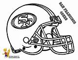Coloring Football Pages 49ers Nfl Helmet San Francisco Helmets Book Printable Kids Chiefs Seahawks Boys Colouring Sheets Print 49er Teams sketch template