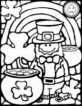 Coloring St Pages Patricks Patrick Sheet Sheets Leprechaun Spring Cute Easy Color Saint Stained Glass Printable Style Colouring Books Pop sketch template