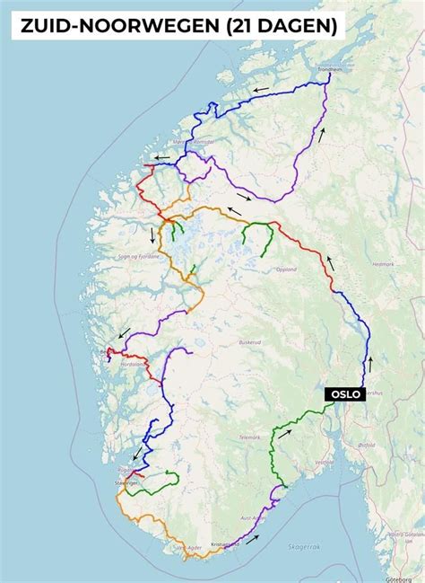 rondreis noorwegen    weken uitgestippelde route reisschema road trip europe europe