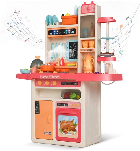 uenjoy kids mini kitchen playset plastic pretend play kitchen