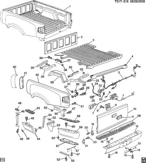 truck bed parts diagram