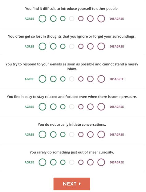 myers briggs personality test   printable