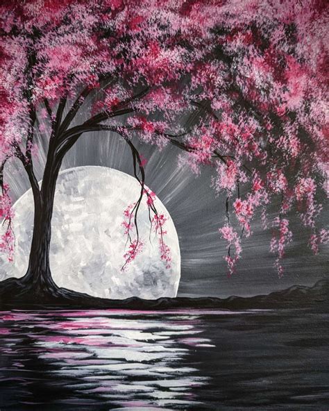Moonlit Cherry Blossom Tree Sun Oct 18 5pm At Valencia